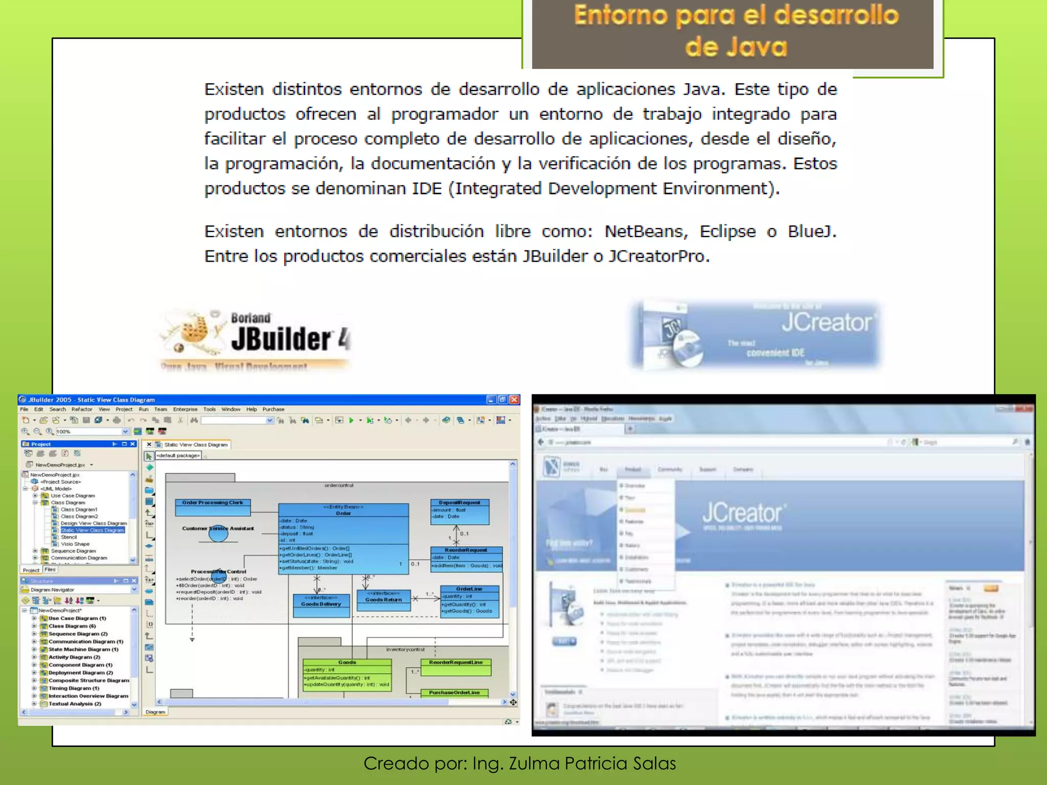 Creado por: Ing. Zulma Patricia Salas
 