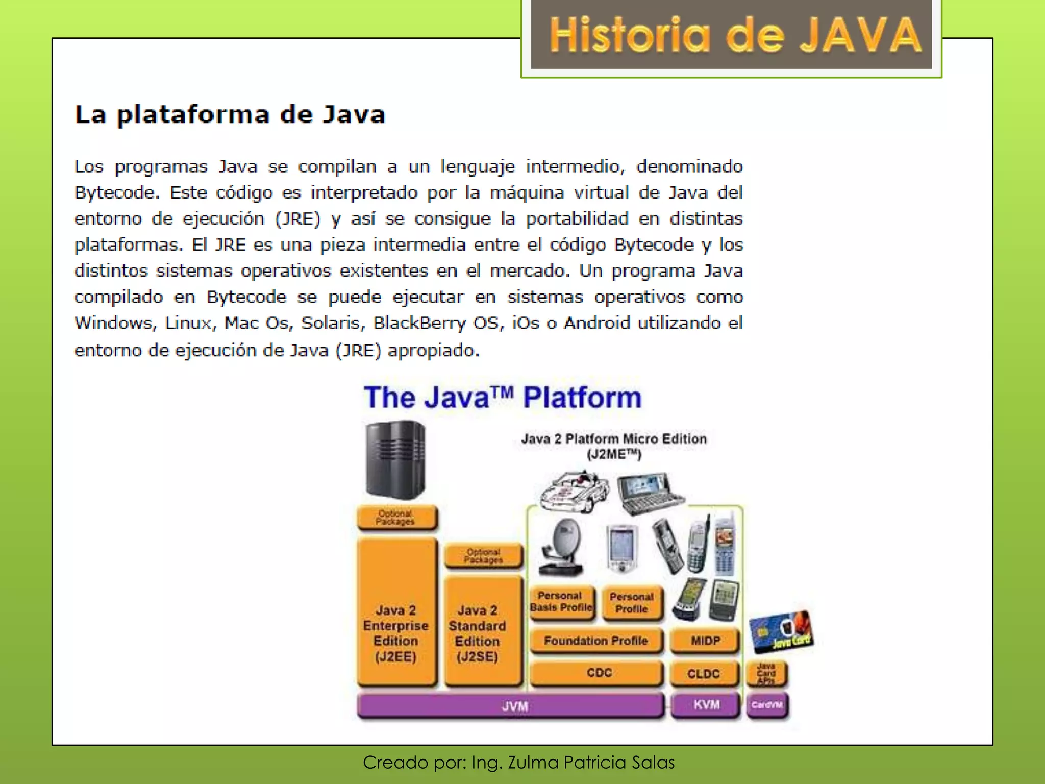 Creado por: Ing. Zulma Patricia Salas
 