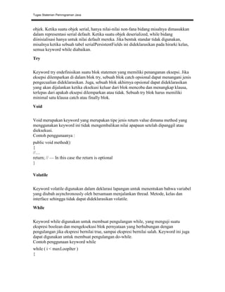 Struktur Pemrograman Java | PDF