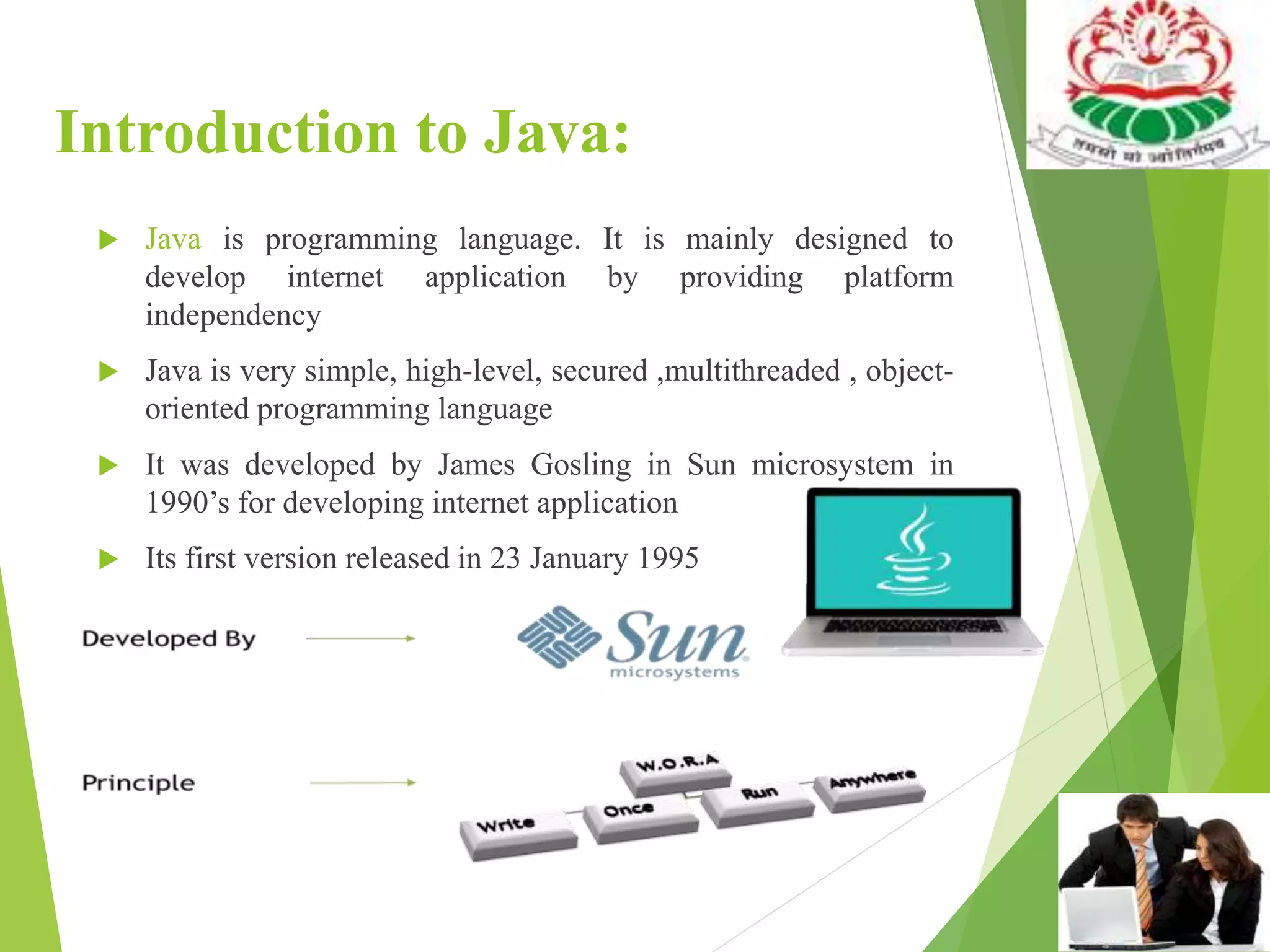 Core Java | PPTX | Programming Languages | Computing