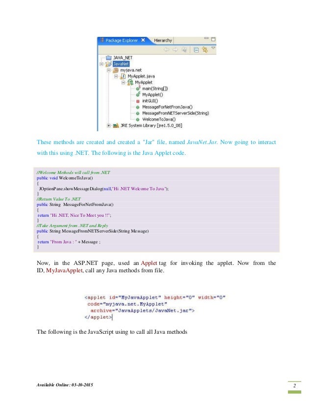 Java.NET: Integration of Java and .NET