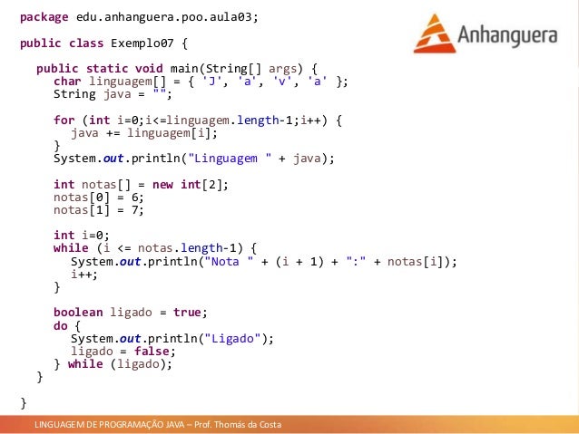 Linguagem de Programação Java
