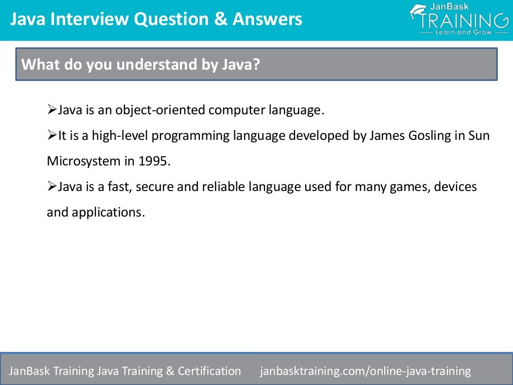 Top 10 Java Interview Question and Answers for Fresher