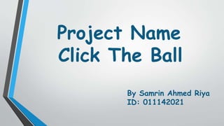 Game using Java | PPTX