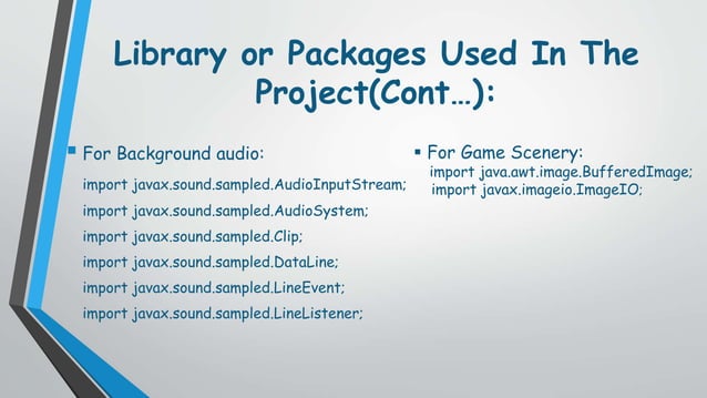 Game using Java | PPTX