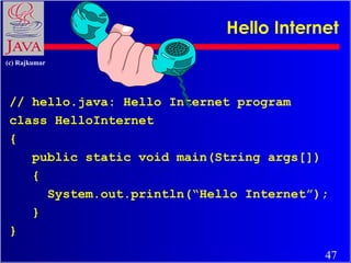 Java and internet fundamentals. | PPT
