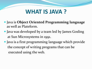 Training on Core java | PPT Presentation | Shravan Sanidhya | PPT