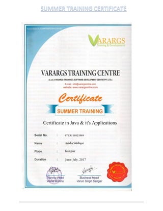 A seminar report on core java | PDF