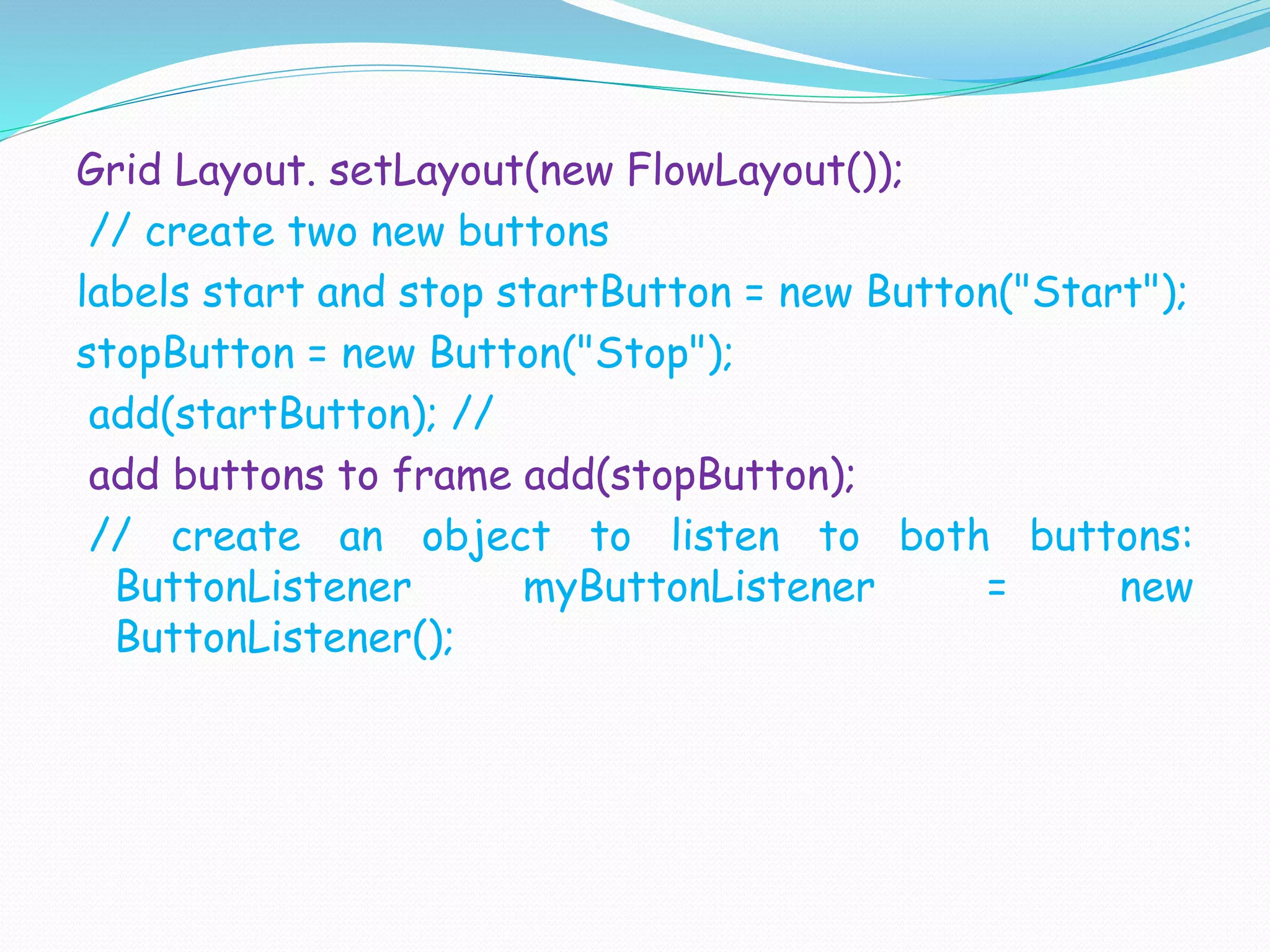 GUI components in Java | PPT