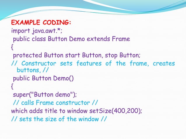 GUI components in Java | PPT