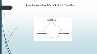 InetAddress can handle both IPv4 and IPv6address.
 