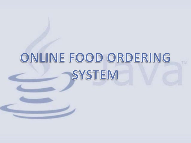 Online Food Ordering System | PPTX