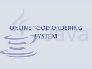 Online Food Ordering System