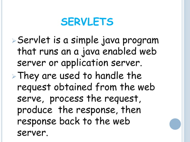 servlet in java | PPTX