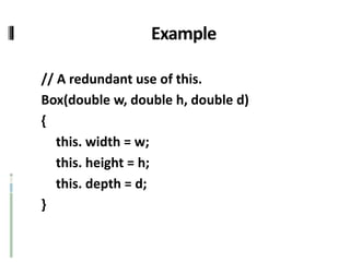 This and Static Keyword | PPTX