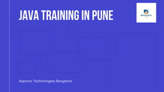 java training in Pune
 