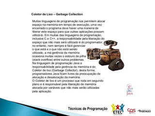 Técnicas de Programação
 