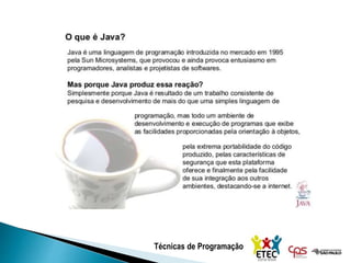 Técnicas de Programação
 