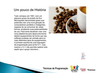 Técnicas de Programação
 