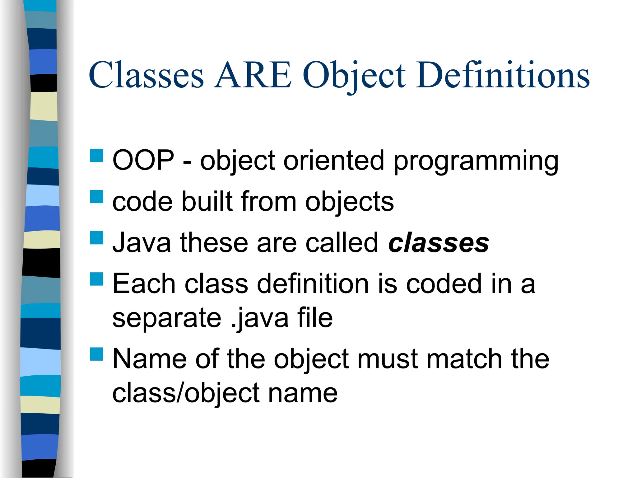 Java teaching ppt for the freshers in colleeg ppt