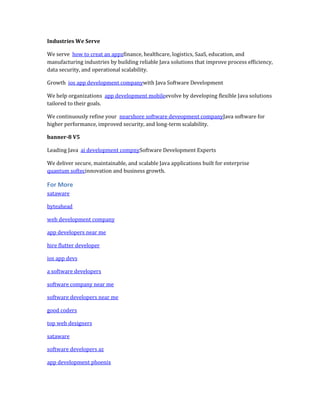 Java Software Development Consultancy in USA | PDF