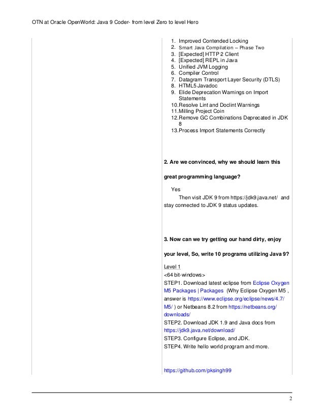 Java 9 Coding From Zero Level V1 0