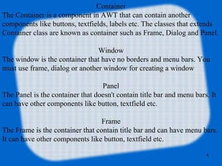 Java awt | PPT
