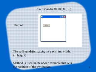 Java awt | PPT