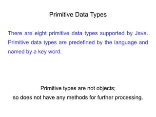 Java basic data types | PPT