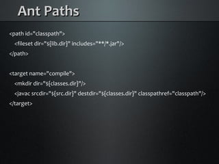 Java Builds with Maven and Ant