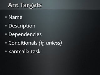 Java Builds with Maven and Ant