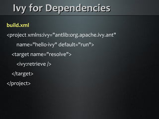 Java Builds with Maven and Ant