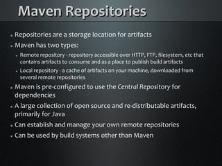Java Builds with Maven and Ant