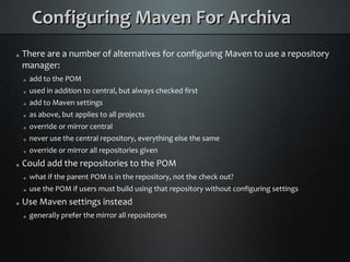 Java Builds with Maven and Ant