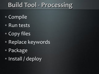 Java Builds with Maven and Ant
