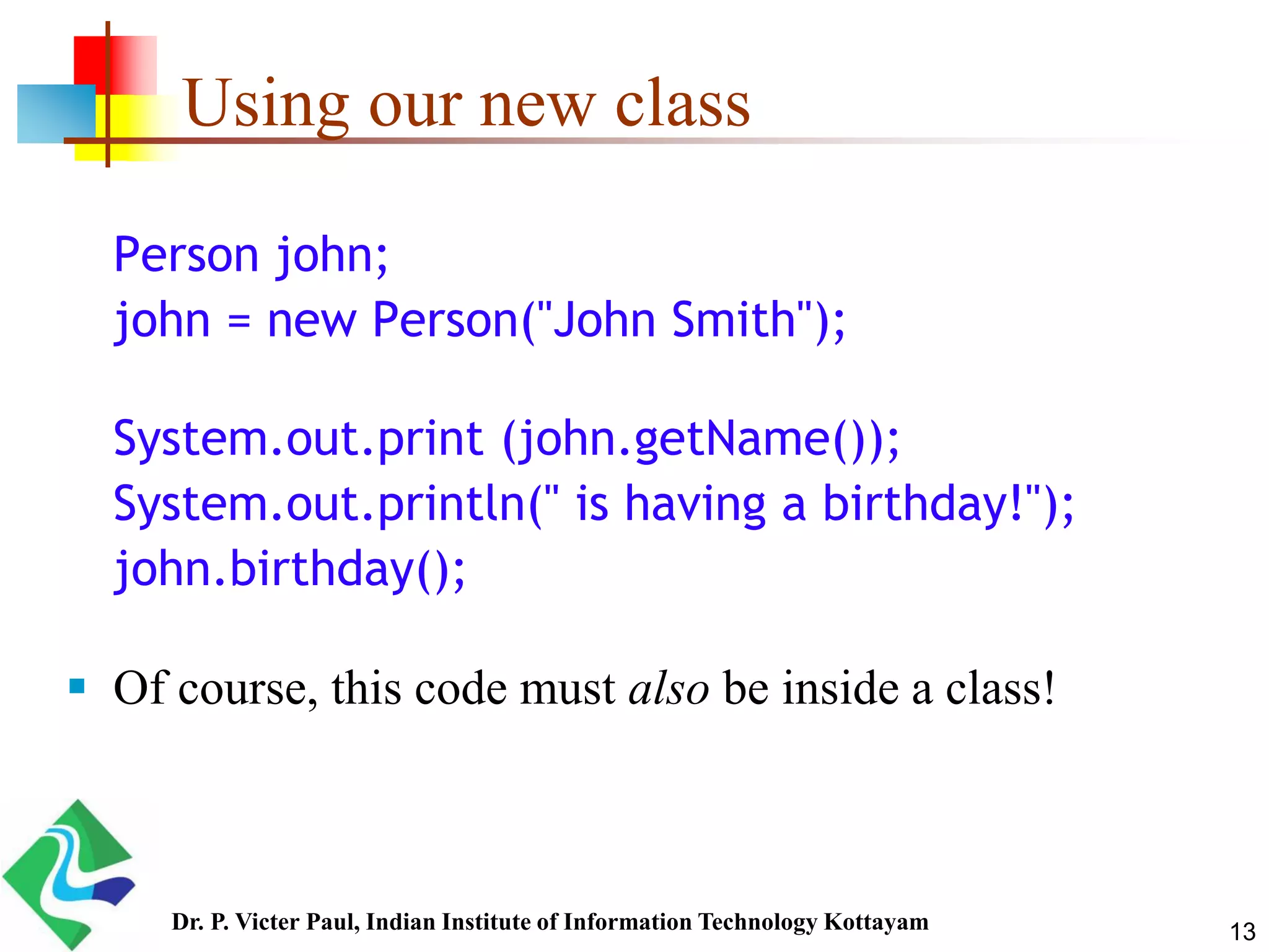 Java - Class Structure | PPT