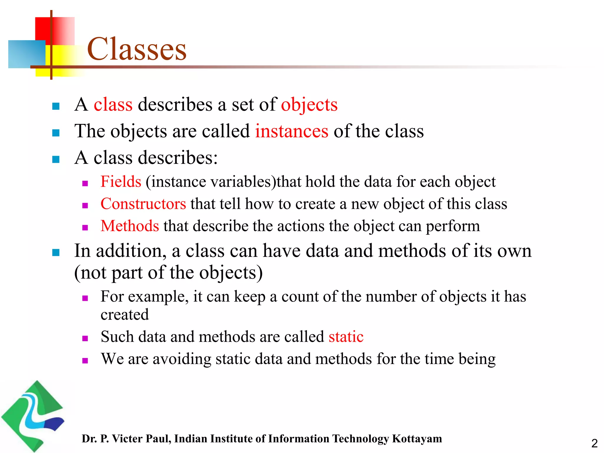 Java - Class Structure | PPT