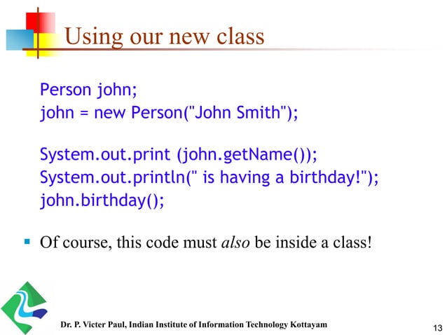 Java - Class Structure | PPT