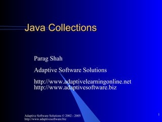Java Collections ,[object Object],[object Object],[object Object],[object Object]