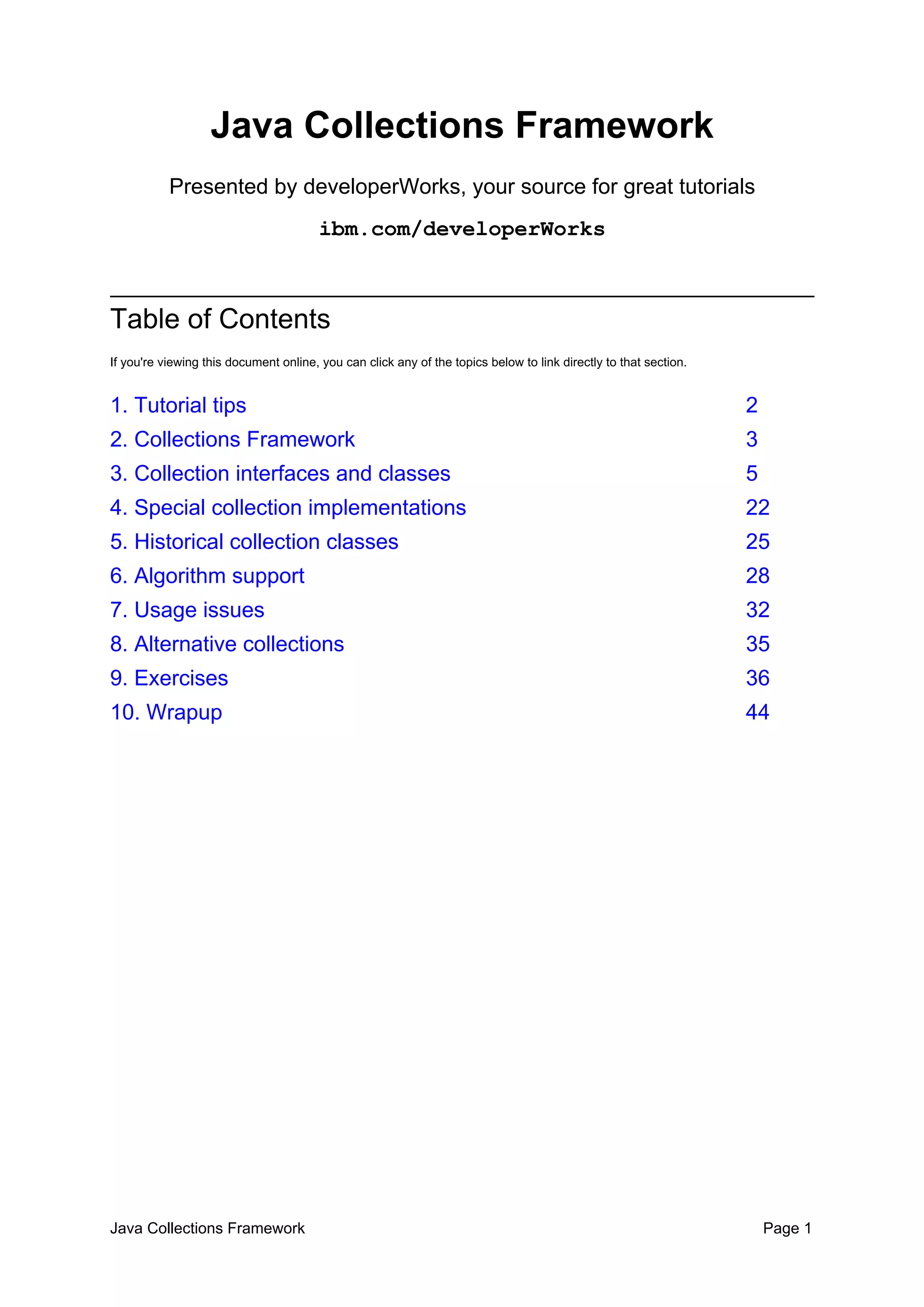 Java Collections Framework | PPT