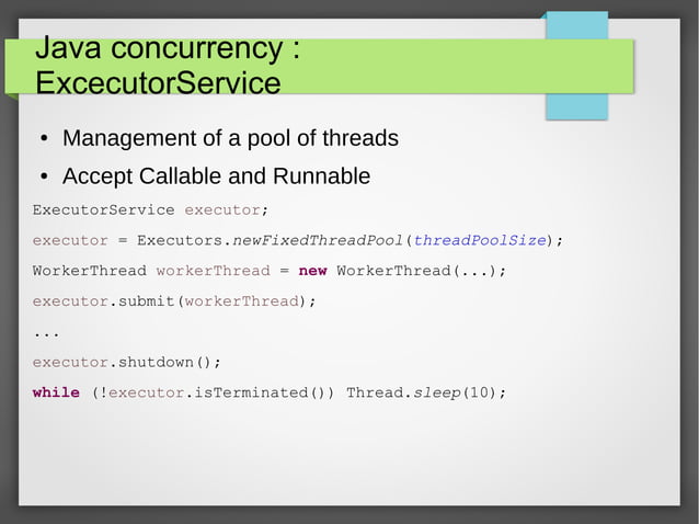 Java concurrency | ODP