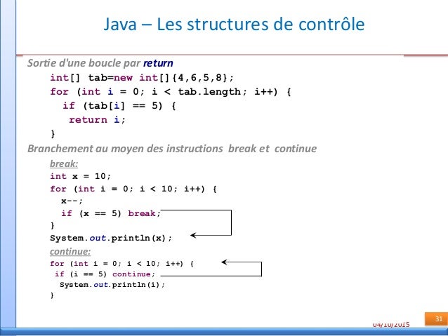Programmation Java