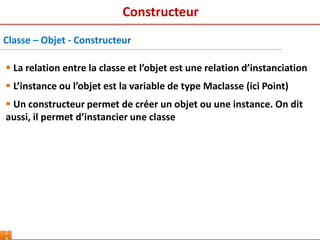 Java   cours n° 2 - classe-objet-constructeur