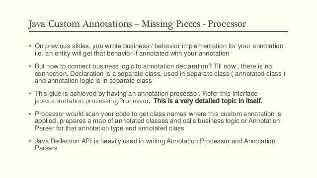 How to write custom annotations in java