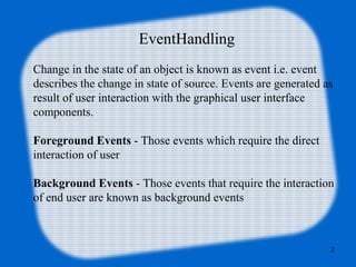 Java eventhandling | PPT