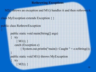 Java exception | PPT