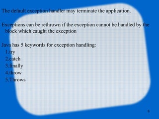 Java exception | PPT