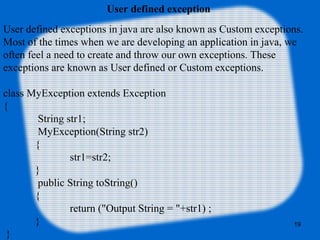 Implement Custom Exceptions in Java: Why, When and How