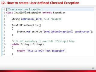 Java exception-handling | PDF | Programming Languages | Computing