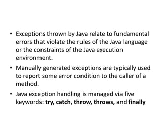 Java exception handling | PPT | Free Download